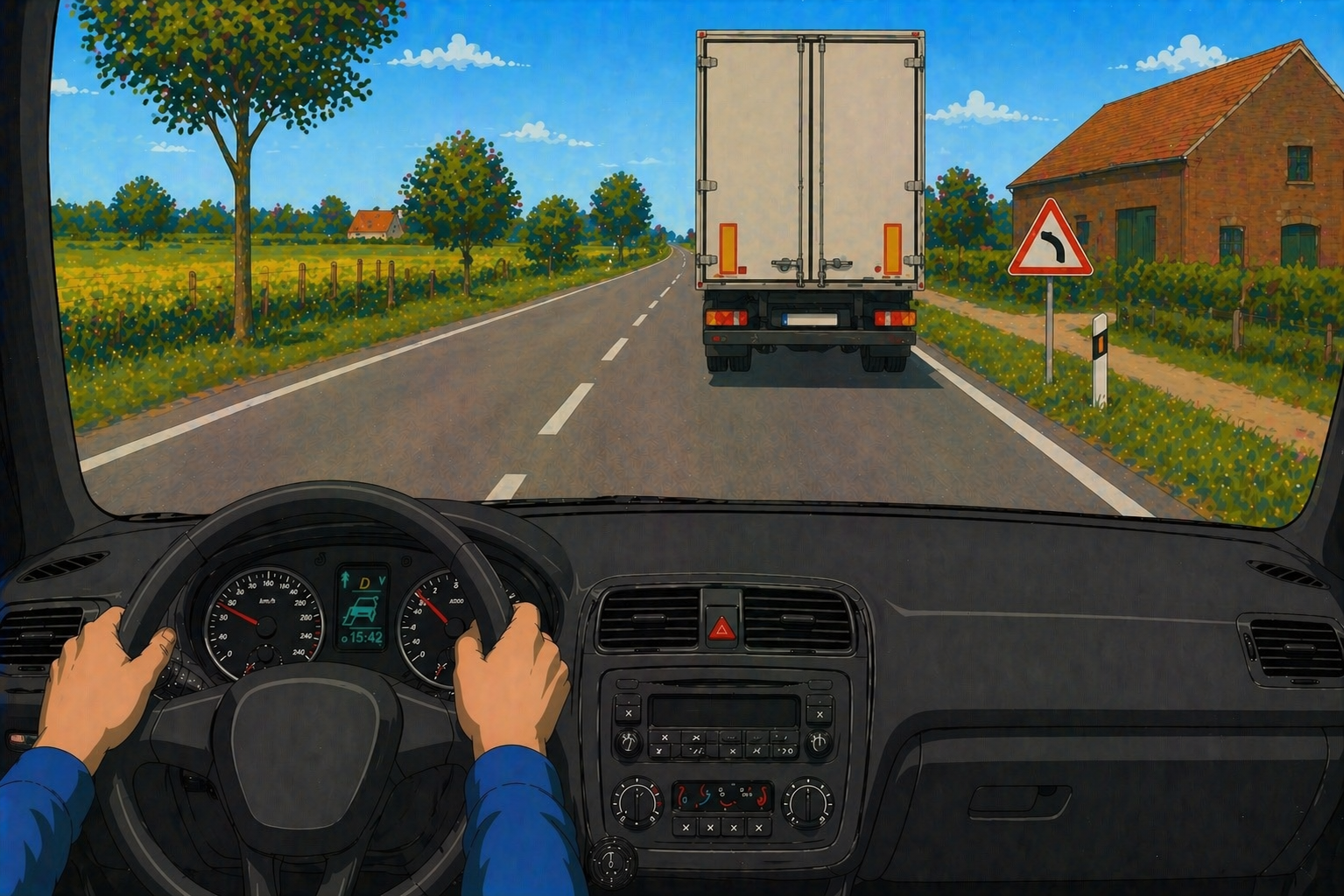 Illustration: Trams, bus et changements de direction